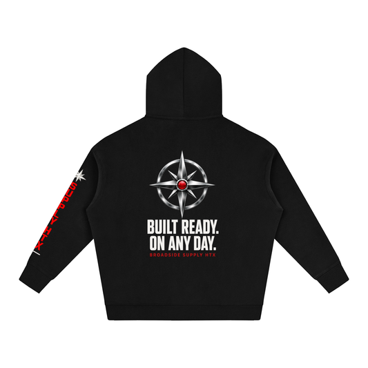 BroadsideOriginal,EssentialsHoodie,HeavyweightHoodie,BlackHoodie,Streetwear,Workwear,Houston,SupplyHTX,Unisex,ReducedGraphic,BuiltReady
