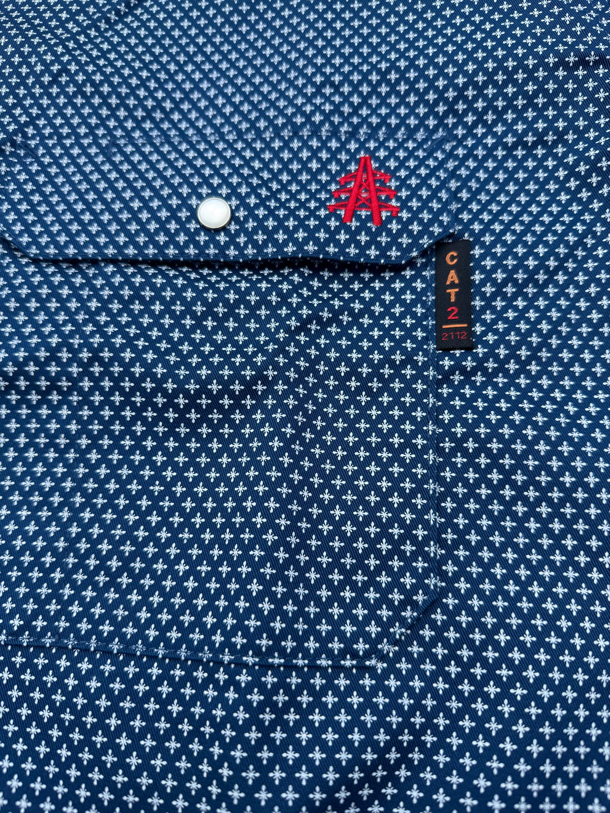 Honor Navy FR Pearl Snap Work Shirt